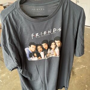Gray Friends TV Show Graphic T-Shirt